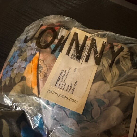 Johnny Was Royal Long Ruffle Kimono multicolored - Picture 7 of 8